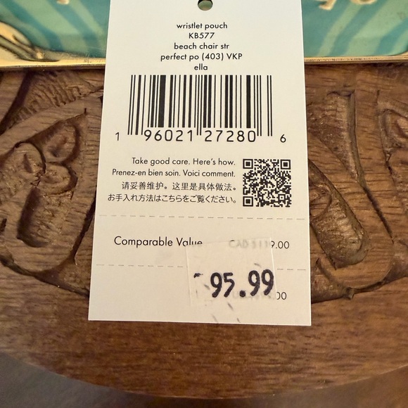 Kate Spade Ella Mesh Wristlet Pouch NWT - Picture 2 of 3